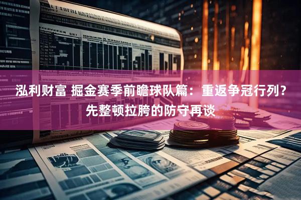 泓利财富 掘金赛季前瞻球队篇：重返争冠行列？先整顿拉胯的防守再谈